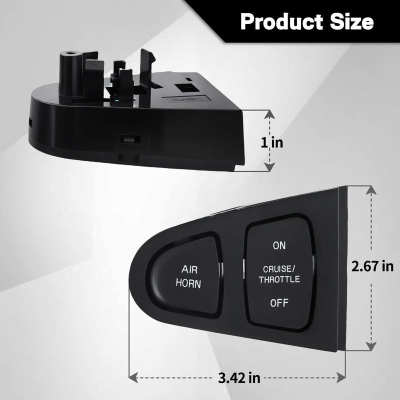 RydSuns 2590922C1 Cruise Control Horn Switch Button Fit for 2001-2016 International 4100 4200 4300 4400 7300 7400 7500 7600 7700 8500 8600 CTX RXT Replace for 901-0008, 3877809C1 - Image 4